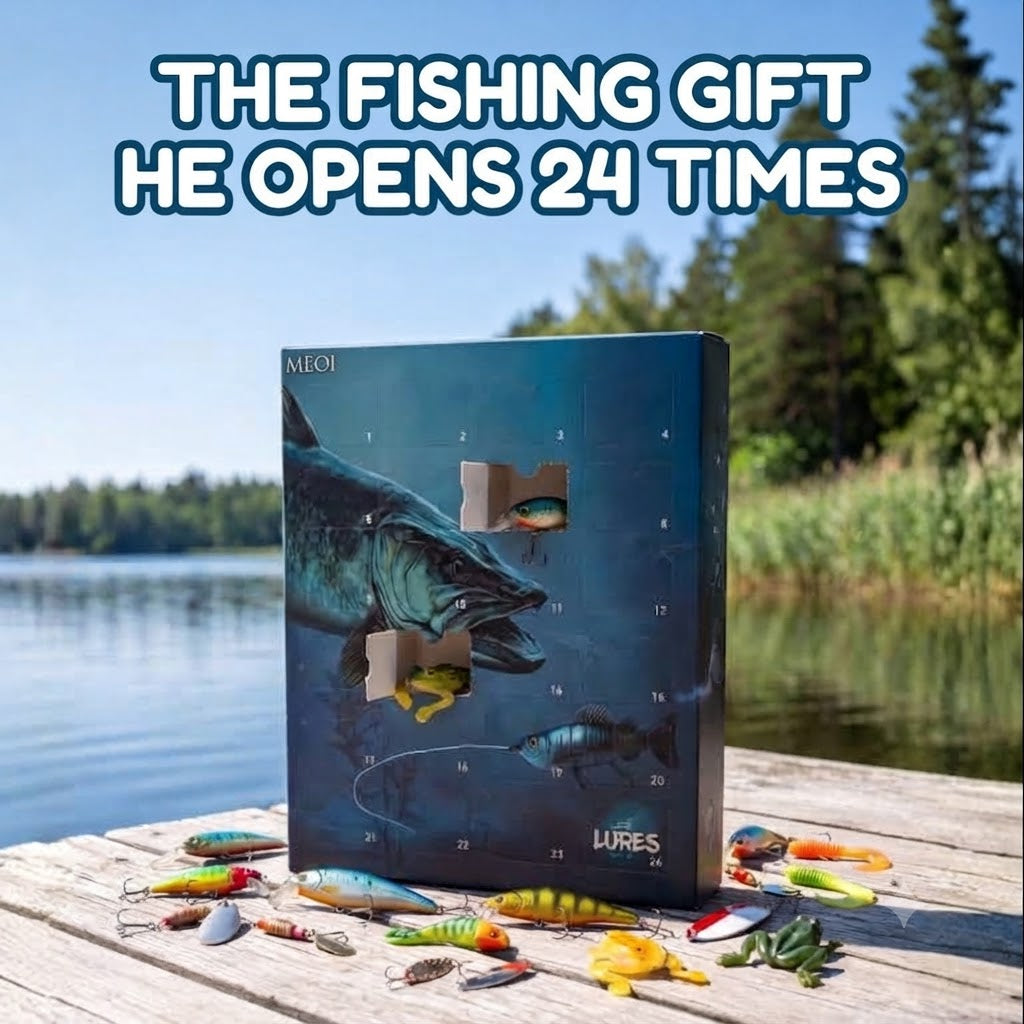 The Fishing Advent Calendar — 24 Real Lures, One Behind Every Door