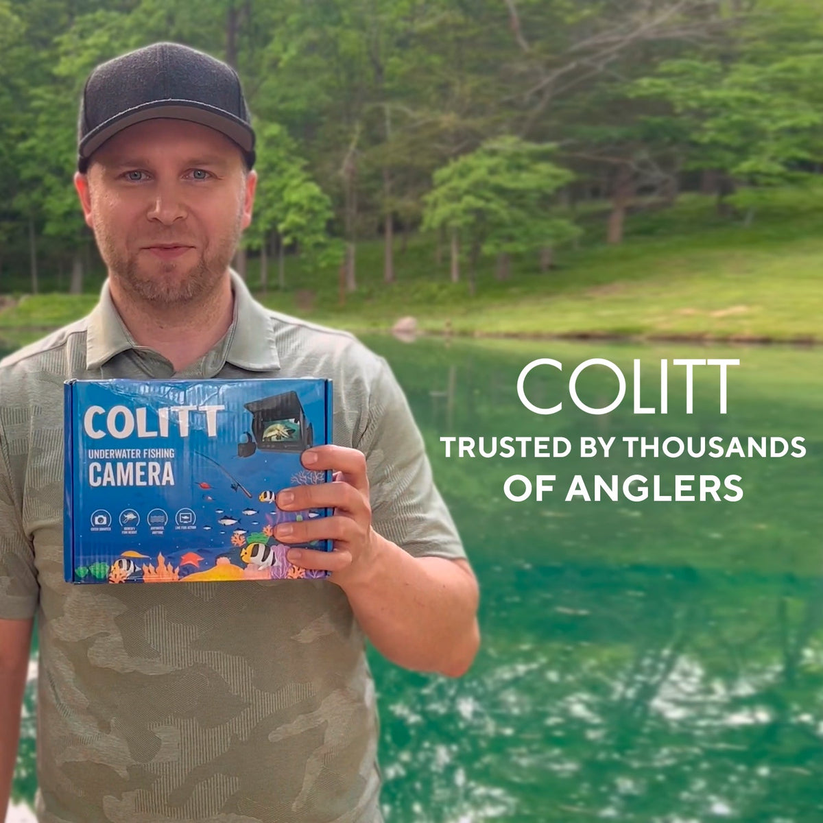 Portable fishing camera kit in tackle box