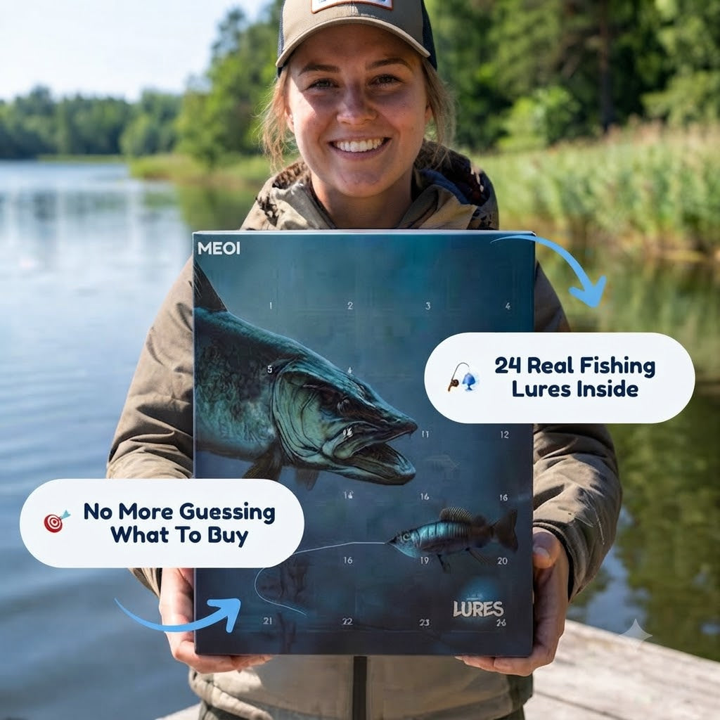 The Fishing Advent Calendar — 24 Real Lures, One Behind Every Door