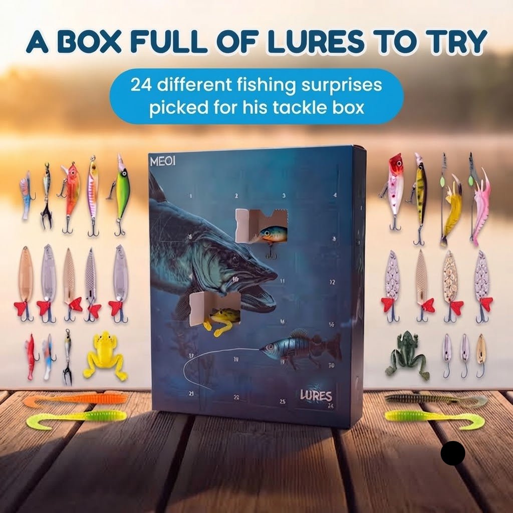 The Fishing Advent Calendar — 24 Real Lures, One Behind Every Door