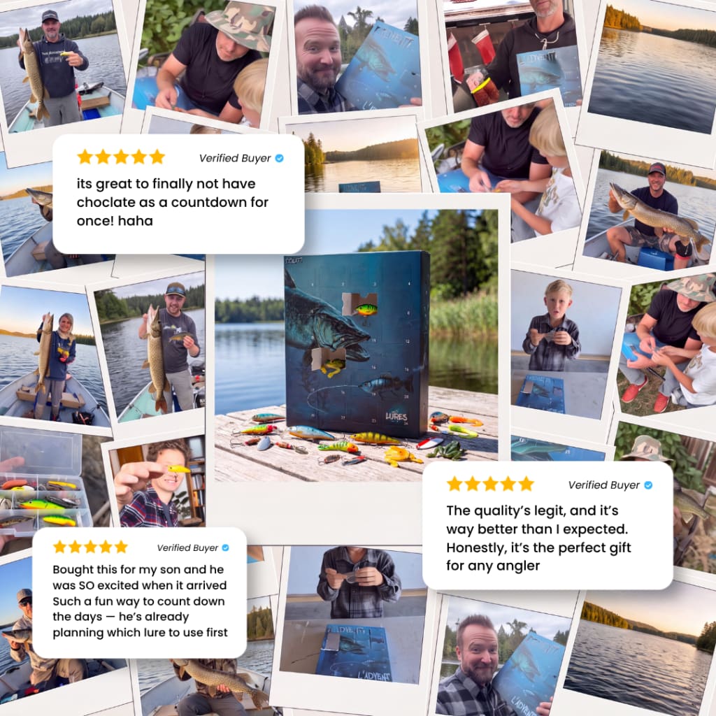 The Fishing Advent Calendar — 24 Real Lures, One Behind Every Door